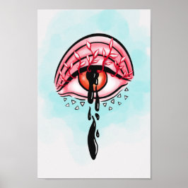 Poster Arte do Gótico de Pastel Psicodélico Coletor de Ol