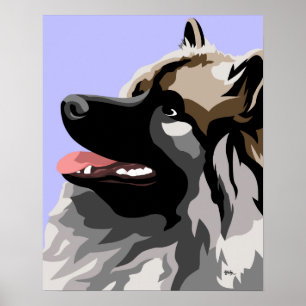 Poster Arte do Keeshond