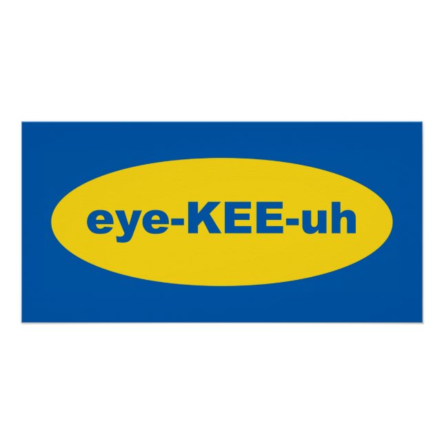 Póster Arte do Logotipo da IKEA (Frente)