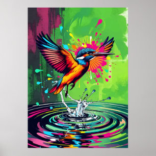 Poster Arte do Martim-pescador