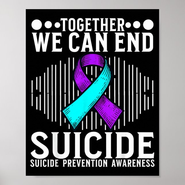Poster Arte do Mês de Conscientização Apoio Prevenção Con (Frente)