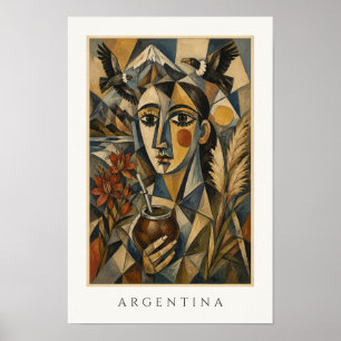 Poster Arte do Patrimônio Argentino Viagens pela Améric
