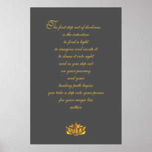 Poster Arte do poema da recuperação