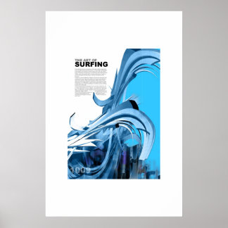 Póster Arte do Surfe
