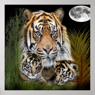 Póster Arte do tigre