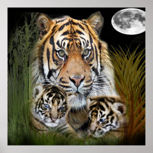 Póster Arte do tigre