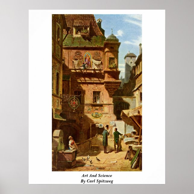 Poster Arte E Ciência Por Carl Spitzweg (Frente)