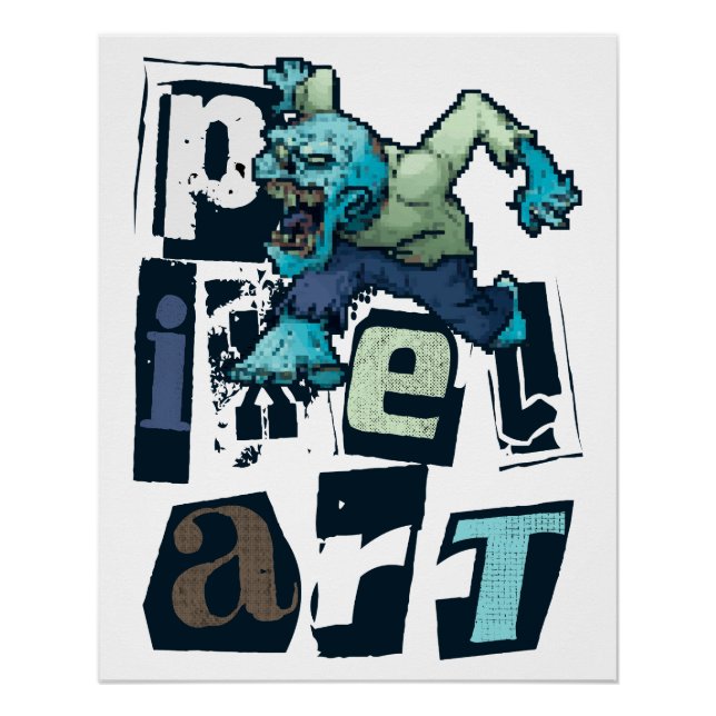 Póster Arte e monstro dos pixéis (Frente)