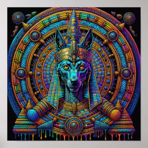 Poster Arte Egípcia Anubis