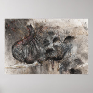 Póster arte elefante
