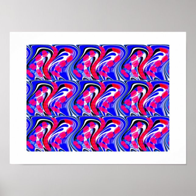 Póster Arte em cristais (Frente)