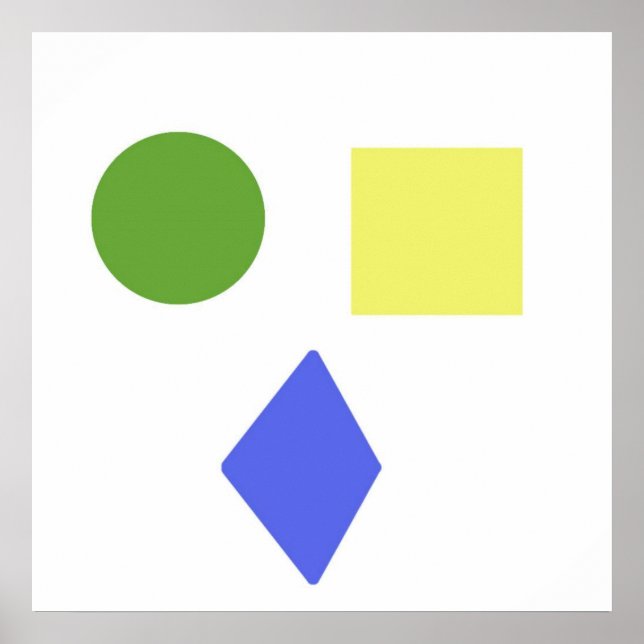 Poster arte em formas geométicas (Frente)