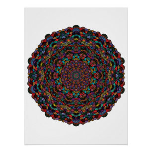 Póster Arte em mandala