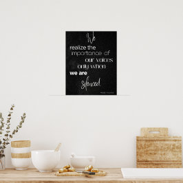 Poster Arte em parede branca e preta | Decoração dos Dire