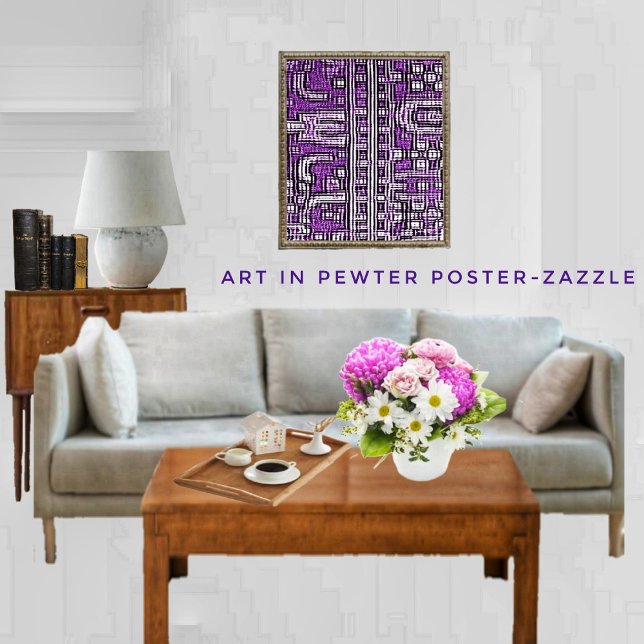 Poster Arte em Pewter (Criador carregado)