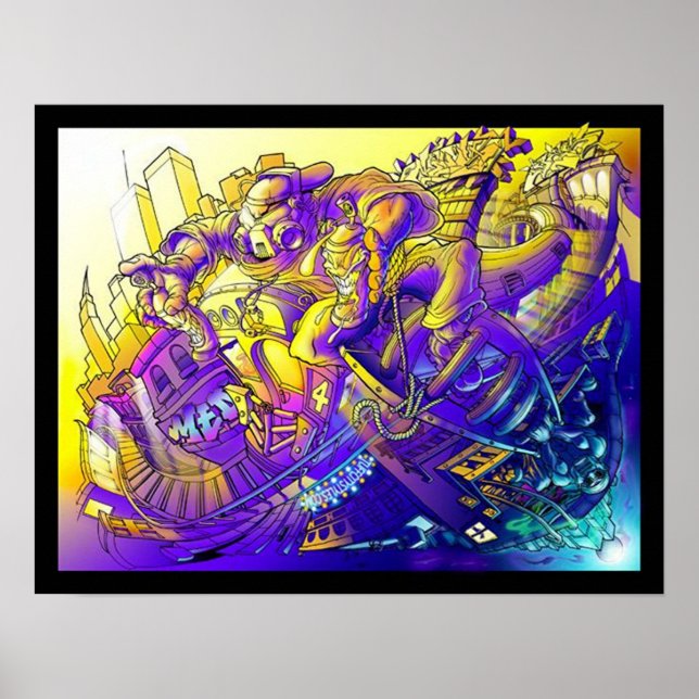 Póster arte em uma lata (Frente)