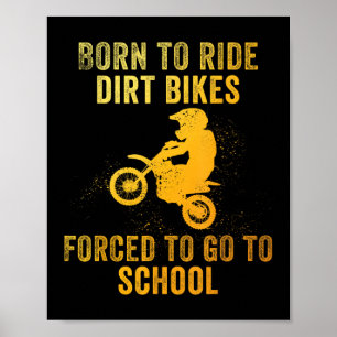 Poster Arte Engraçada De Camada Para Meninos Motocross Di