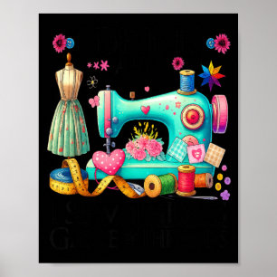 Poster Arte engraçada de colchas para mulheres amantes de