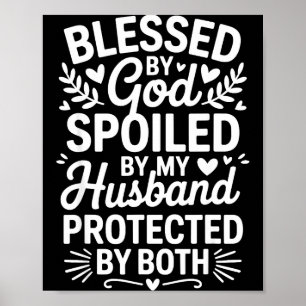 Poster Arte engraçada de esposa silenciada para mulheres 
