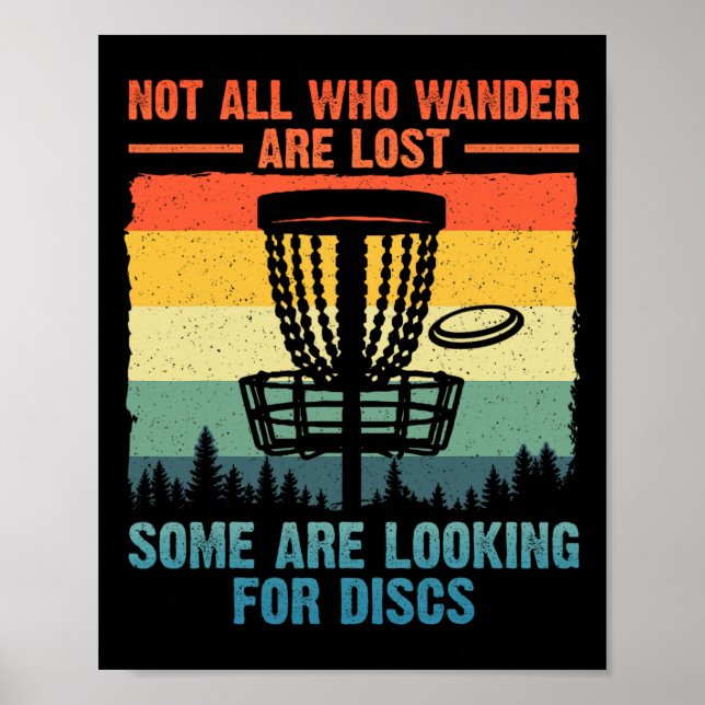 Poster Arte engraçada de golfe de disco para homens e mul (Frente)