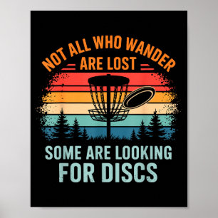 Poster Arte engraçada de golfe de disco para homens e mul