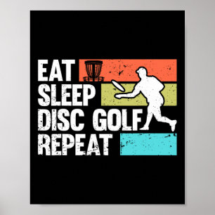 Poster Arte engraçada de golfe de disco para homens e mul