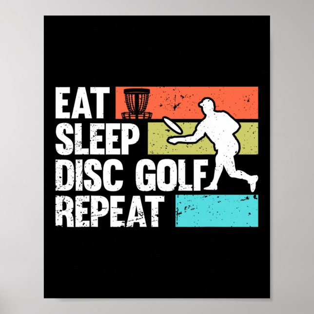 Poster Arte engraçada de golfe de disco para homens e mul (Frente)