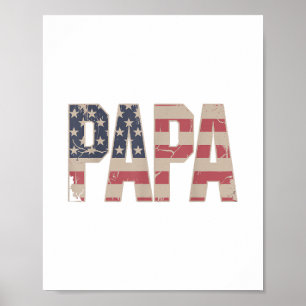 Poster Arte engraçada do Papai para o Avô dos netos do Di