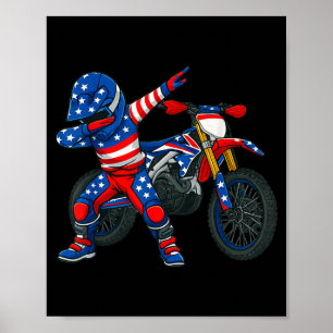 Poster Arte engraçado de moto de terra Piloto Motocross M