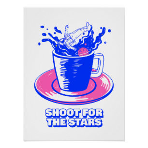 Póster Arte Espacial Aventura Cósmica Astronauta Brew