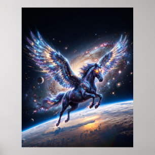 Poster Arte Espacial Estelar Pegasus Borda Galáctica