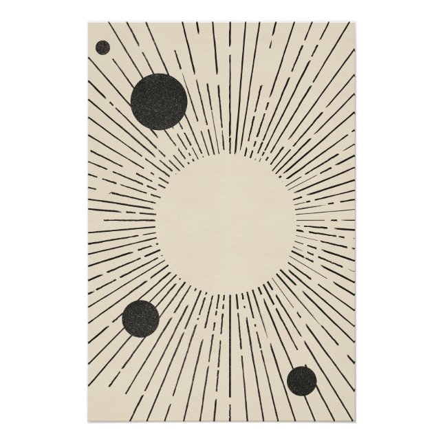 Póster Arte Espacial Retro (Frente)