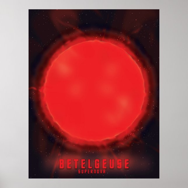 Poster arte espacial supernova betelgeuse (Frente)