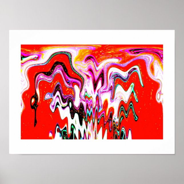Póster Arte espirituosa vulcânica (Frente)