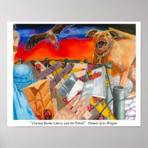 Póster Arte estranha e misteriosa da figura
