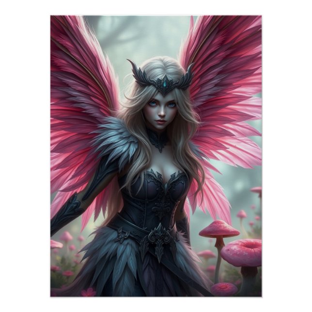 Póster Arte Fada Cor-de-Rosa, Incrível, Febre (Frente)