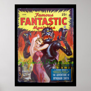 Poster Arte fantástica famosa dos mistérios 13_Pulp