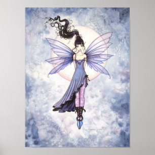 Póster Arte feericamente da aguarela da fantasia de