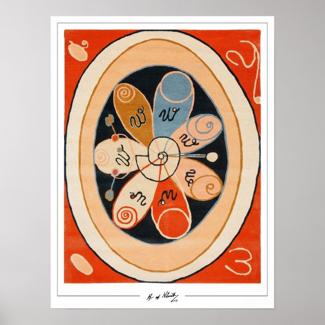 Poster Arte Fina Hilma af Klint #4 (Frente)