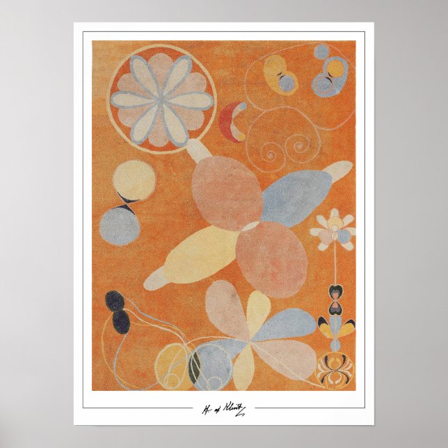 Poster Arte Fina Hilma af Klint #5 (Frente)