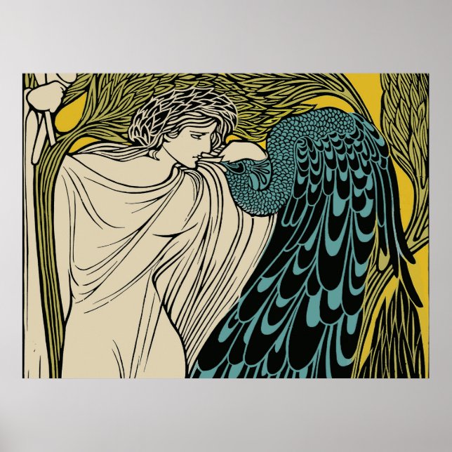 Poster Arte Fina Pavão Nouveau (Frente)