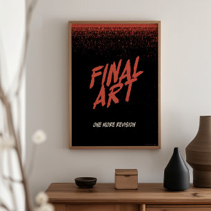 Poster Arte Final - Cartaz de filme de terror retrô