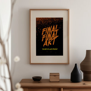Poster Arte Final Final - Paródia de pôster de filme vint