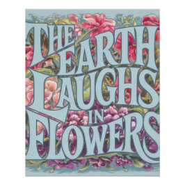 Póster Arte Floral Brilhante Decência Doméstica Moderna