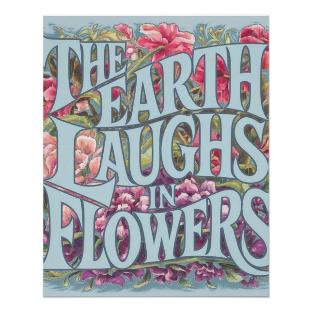 Póster Arte Floral Brilhante Decência Doméstica Moderna (Frente)