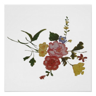 Póster Arte Floral Japonesa Flor
