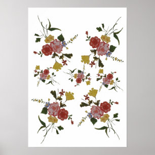 Poster Arte Floral Japonesa Flor