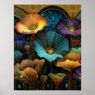 Poster Arte Floral Luminosa para Parede – Download Digita