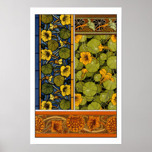 Póster Arte floral Nouvea de Maurício Pillard (dit