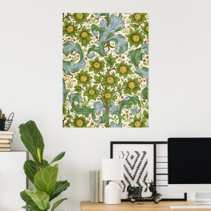 Poster Arte Floral Orchard Green de William Morris